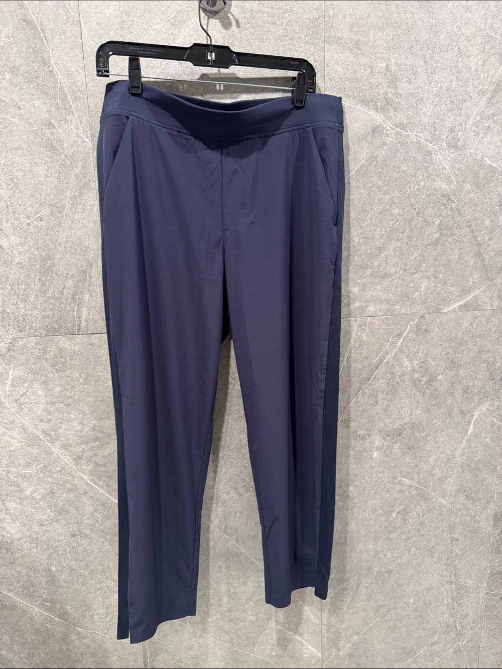 Athleta Brooklyn Pants Size 12 LOT OF 2 Black & Navy